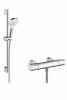 Hansgrohe Crometta Vario/Ecostat 1001 CL Zestaw prysznicowy z termostatem 65 cm chrom/biały 27812400 
